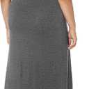 Amazon Essentials Women's Tank Maxi Dress (Medium, Charcoal Heather)