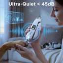 2-in-1 Dog & Cat Nail Clipper and Grinder with LED Light, Low-Noise Electric Pet Nail Trimmer, Safety Lock & Nail Catcher, USB-C Rechargeable, 3 Grinding Ports for Small Medium Large Pets