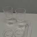 Glass Cups With Lids and Glass Straws20 OZ High Borosilicate Glass Tumbler Iced Coffee Water Smoothie (Clear)