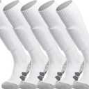 APTESOL Knee High Soccer Socks (1/3/5 Pair) Team Sport Cushion Athletic Socks for Kids Youth Adult (Small)
