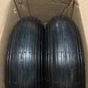 Taifa 13 Inch 2 PCS Rubber Pneumatic Replacement Tires and Wheels 4.00-6 with 5/8'' Axle Bore Hole, Inflated Air Wheel for Wheelbarrow/Wagon/Hand Truck/Trolley/Garden Scooter etc.