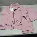 Kids Pajamas Sets Girls Boys Long Sleeve Sleepwear 2 Piece Lounge Sets Modal Button Down Pjs Set  Size 9-10 Years