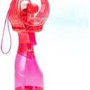 O2COOL Deluxe Handheld Battery Powered Water Misting Fan with Wrist Wrap (Strawberry Pink)
