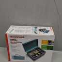 Honeywell Safes & Door Locks - Standard Money Lock Box with Key Lock - Steel Security Cash Box with 1 Removable Cash Tray & 5 Coin Slots - Durable & Scratch Resistant Money Box - 0.14 CU, Teal, 6112TL