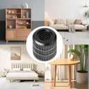 Round Bed Risers Furniture Risers Heavy Duty Anti-Slip Adjustable(1.3" - 3.7" Hgt) Bed Lifts Riser for Desk, Table, Couch, Sofa, Chair, Refrigerator & Washing Machine (3.7 Inch, Black, 4 Pack )