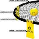 GOOX Outdoor Beach Ball Games with Carrying Bag, 3 Balls, Net and Strip Light (ONLY for Light Up Set)- Roundnet Game Set for Family - Played Outdoors, Indoors, Beach, Lawn, Yard and Park