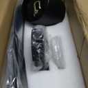 52 Inch Ceiling Fan with Light and Remote Control, LED Flush Mount Low Profile Black Ceiling Fans for Bedroom Farmhouse Patio Outdoor Living Room, Modern Dimmable 6 Speed Reversible, DC Motor