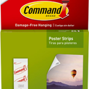 Command Poster Strips Value Pack, White, 12 Strips (17024ES)