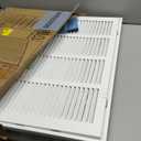Fits 20x10 Duct Opening | Filter Included Steel Return Air Filter Grille by Handua [Removable Door] | Vent Cover Filter Grill | White | Outer Dimensions: 22 5/8"W X 12 5/8"H