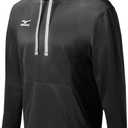 Mizuno mens G2 Stretch Hoodie (Large, Black)