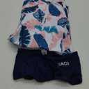 Daci Women 2 Piece Rash Guard Long Sleeve Zipper Bathing Suit with Bottom Built in Bra Swimsuit UPF 50 (X-Small) A-pink