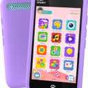 MOMILLA Kids Toys Smart Phone, Christmas Birthday Gifts for Girls Grandkids, 3.97" Kids Phone, 16 GB Mini Play Cell Phone, Toddler Toys for Girls Age 3 4 5 6 7 8 9 10 Years Old (Front Camera Only) (Purple)