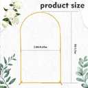 Arch Backdrop Stand 5FT Gold Wedding Balloon Arched Backdrop Stand Metal Arch Frame for Birthday Party Bridal Baby Shower Ceremony Decoration
