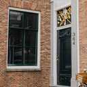 DEWEL House Numbers for Outside, 6 Inch Modern Floating Address Numbers for Farmhouse, Street, Front Door, Weatherproof, Easy to Install with Template (Black House Number 0)