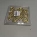Shower Curtain Hooks, Set of 12 Rust Proof S Shaped Decorative Shower Curtain Rings,Multi-Purpose Hangers S Hooks (Gold)