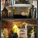 Funtery 48 Pcs Flameless LED Taper Candles Battery Operated Candles Bulk Realistic LED Candlesticks Flickering for Wedding Church Graduation Party Home Decor(Black,Classic Style)