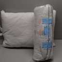 puredown Goose Feathers and Down Pillow with Diamond Quilting with 100% Cotton Cover, Pack of 2, Standard Size (Classic White)