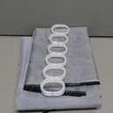 Ruelvth Mountain Shower Curtain, Navy Blue Misty Forest Shower Curtain Set Waterproof Nature Scenery Bathroom Decor with Hooks, 72x72 Inch