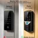 Built-in WiFi Smart Lock with Handle Set - Firstriver Fingerprint Keyless Entry Door Lock for Front Door, App Control, Digital Keypad Deadbolt, Auto Lock, Compatible with Alexa & Google Assistant