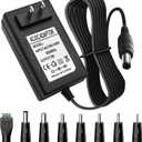 19V 2.1A 2A 40W AC Adapter Wall Charger Universal DC in 19V Power Supply Cord with 8 Tips Barrel 19 Volts 2 Amps 2000mA Compatible HP,Harman Kardon Soundbar,LG Monitor TV 1.3a/Aoc/Asus Monitor & More