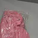 Maternity Long Sleeve Off Shoulder Baby Shower Dress Party Mesh Paneled Split Maxi Photography Gown for Photoshoot (Pink, XL)