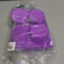 (2 Pack) 8-Cavity Round Silicone Mold for Soap, Cake, Bread, Cupcake, Cheesecake, Cornbread, Muffin, Brownie, and More (Purple)