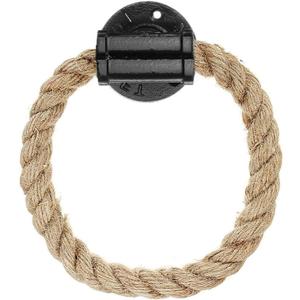 Rope Towel Ring, Wall Mount Vintage Cast Iron Towel Rack, Industrial Storage Toilet Towel Holder, Rustic Hand Towel Hanger, for Shower/Bathroom/Bedroom/Kitchen