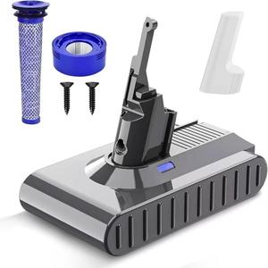 Bonacell 7000mAh Replacement for Dyson V8 Battery SV10 Compatible with V8 Animal V8 Absolute V8 Fluffy V8 Motorhead Handheld Cordless Vacuum Cleaner 21.6V Li-ion 215681 967834 05 Battery