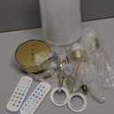 Ouyulong Battery Operated Wall Sconces Set of 2, Wireless Rechargeable Dimmable Wall Light with RGB Bulb and Remote for Bedroom, Living Room, Hallway (Gold) (13.5IN 2 Packs)