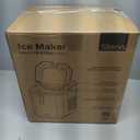 Silonn Ice Maker Countertop, Portable Ice Machine with Carry Handle, Self-Cleaning Ice Makers with Basket and Scoop, 9 Cubes in 6 Mins, 26 lbs per Day, Ideal for Home, Kitchen, Camping, RV (26lbs, Black)