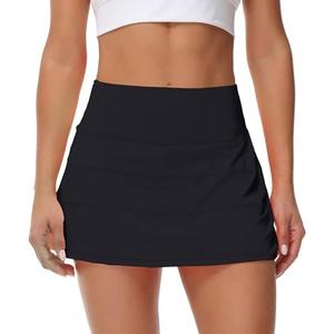 MCEDAR Pleated Tennis Skirt for Women with Pockets Women's High Waisted Athletic Golf Skorts Skirts Running Workout Shorts M