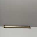 Lvilon Shower Tension Curtain Rod - Adjustable Spring Tension Rod for Shower Curtains, Bathroom, or Windows, Easy to Install, No Drilling Required, Rustproof, Adjustable 24 to 36 Inch Warm Gold