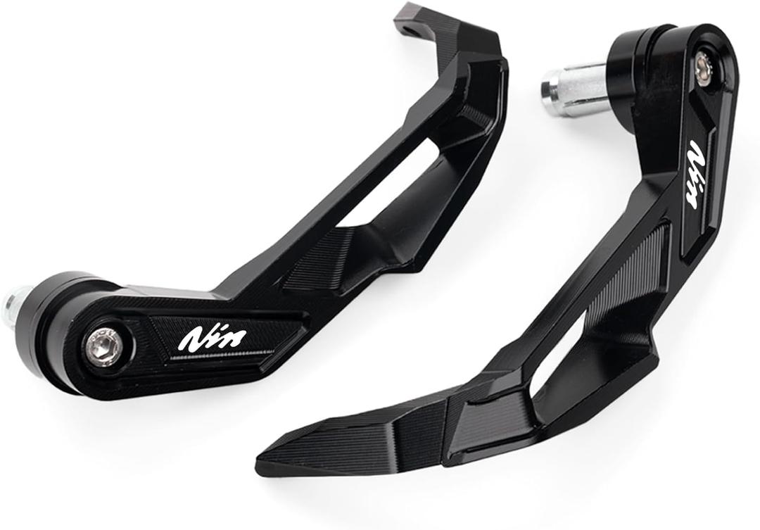 Motorcycle Handguards Compatible with Ninja 500 SE 2025 Ninja 400 300 250R ZX6R ZX10R ZX4RR ZX14R Ninja 1000SX Aluminum Brake Clutch Lever Guards Protector (Black)