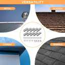 Solar Panel Mounting Brackets, Roof Mount Kit, Rails and Clamps Included for Thickness 1.18”-1.38”, 4pcs in A Row Assembly on Tin, Flat and Sheet Rooftop, Aluminum Alloy