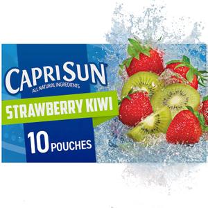 Capri Sun Strawberry Kiwi Ready-to-Drink Juice (10 Pouches) (EXP 10/22/26)