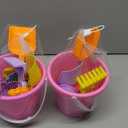 Jexine 96pcs Beach Party Favors for Kid 24 Set Sand Buckets and Shovels for Bucket Party Favor Sand Box Play Set and Mini Beach Pail Includes Shovel, Rake, Scoop Summer Outdoor Toys for Toddlers