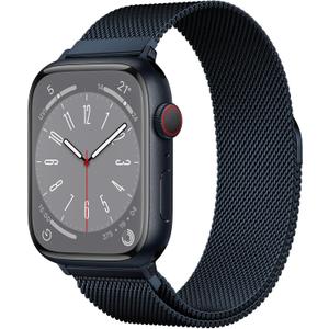 Original Stainless Steel Milanese Loop Compatible with Apple Watch Band 38mm 40mm 41mm 42mm 44mm 45mm 46mm 49mm, Magnetic Clasp Band for iWatch Series 11 10 9 8 7 6 5 4, SE 3 2 1 Ultra3 2, Women & Men (Midnight)