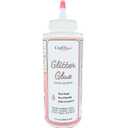 CrystaLac Glitter Glue Adhesive Permanent Bonding Non Toxic Water-Based for Adhering & Sealing Crafts, Non-Yellowing with No VOCs, Bonds to Metal Glass Plastic Ceramic Fabric & More, 12-Fl.Oz., Clear