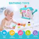 Toddler Bath Toys for 3 4 5 6 7 8 Years Old Girls, Bubble Ice Cream Maker Bath Toy, Shower Toys, Toddler Bath Toys Age 2-4, Bathtub Bubble Machine, Toy for 3 4 5 6 7 8 Years Old Boys Girls