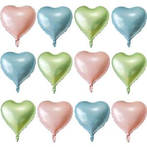 Pink Heart Shaped balloons Pack of 12,18 Inch Love Valentine Balloons Heart Romantic Balloons For Valentines Day Propose Marriage Wedding Bridal Shower Engagement Party Decorations Pack of 10