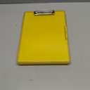 Hongri Clipboard with Storage, Yellow 8.5 x 11 Folder Nursing Side Opening, Heavy Duty with Dual Compartment, Smooth Writing for Teachers, Classroom, Size 13.3 x 9.4 x 1.5 in, Office & School Supplies