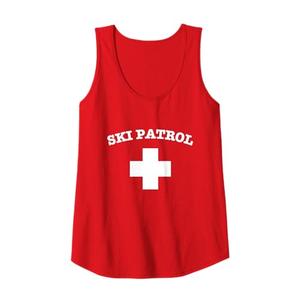 SKI PATROL Winter Downhill Snow Skiing Skiers Skier Tank Top, Size: M