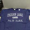 Indian Lake New York NY Vintage T-Shirt (Navy Blue, XL)