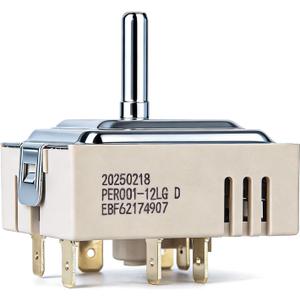 EBF62174907 Infinite Control Switch Replacement for LG Range Surface Element Replaces EBF62174902, EBF62174904 PER001-12LG D PER001-12S D