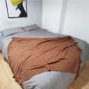 LOMAO Knitted Throw Blanket with Tassels Bubble Textured Lightweight Throws for Couch Cover Home Decor (Caramel, 60x90)