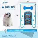 Inflatable Dog Boat Ramp 48"x32", Upgraded Pool Ramp for Dogs, Supports Up to 200 lbs, Stable & Durable Non-Slip Surface, Ideal for Pools, Lakes & Beaches