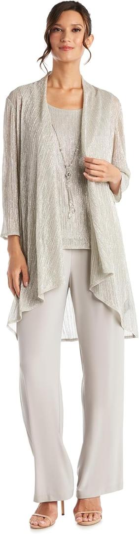 R&M Richards Women's Luxe Harmony Duster Set, 14