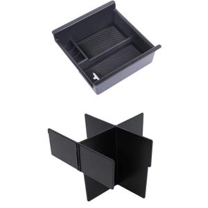 JDMCAR Compatible with Center Cosnole Tray and Divider Toyota 4Runner 2010-2021 2022 2023