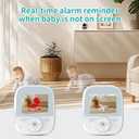 Baby Monitor with Camera and Audio, 2.8" Video Baby Monitor with Secure Transmission No WiFi, Night Vision, Temperature Sensor, Two-Way Talk, Al Off-Lens Detection, Feeding Reminder