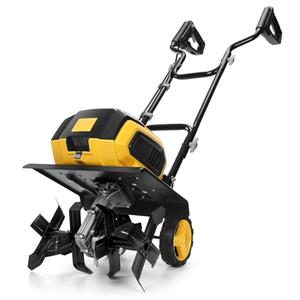 40V Brushless Cordless Tiller Cultivator Compatible with Dewalt 20V Battery(Tool Only), Electric Garden Tiller w/16 Steel Tines, 14.2" Tilling Width, 8.7" Depth, Safety Lock, Portable Rototiller